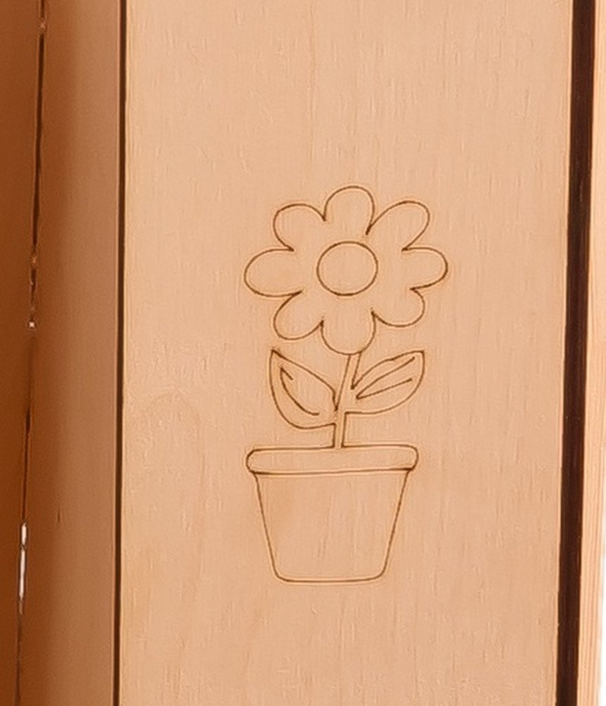 Kids Indoor Outdoor Garden Wooden Play House with Table and Chalk Board, 86x137x105 cm (4)