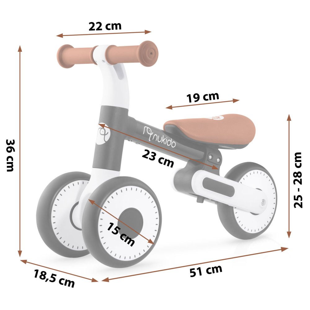 Nukido NK-603 3-Wheel Toddler Balance Bike (3)