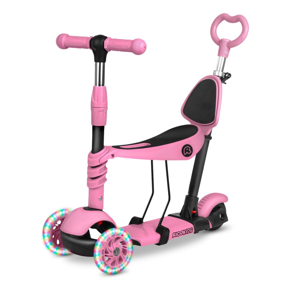 Ricokids Todi Pink 3-Wheel Scooter – Perfect for Kids, Safe and Fun Ride (0)
