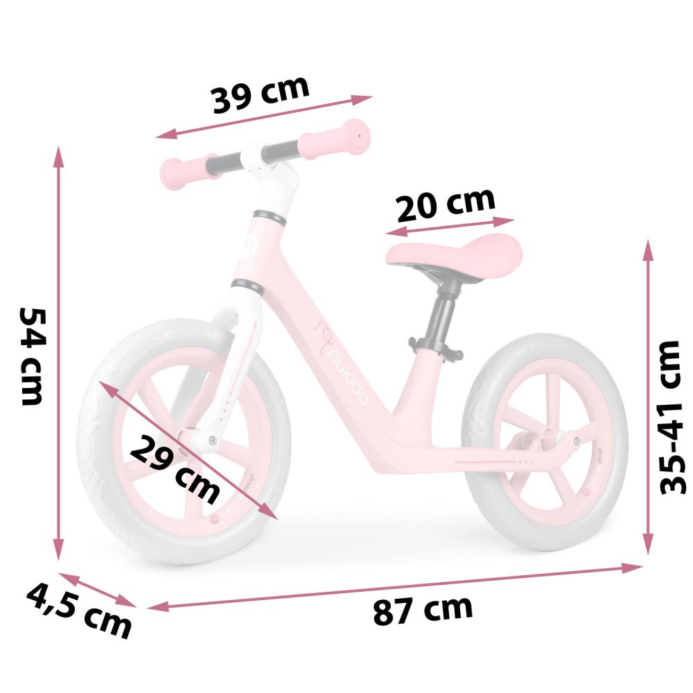 Nukido Light Flee Lightweight Kids Balance Bike (3)