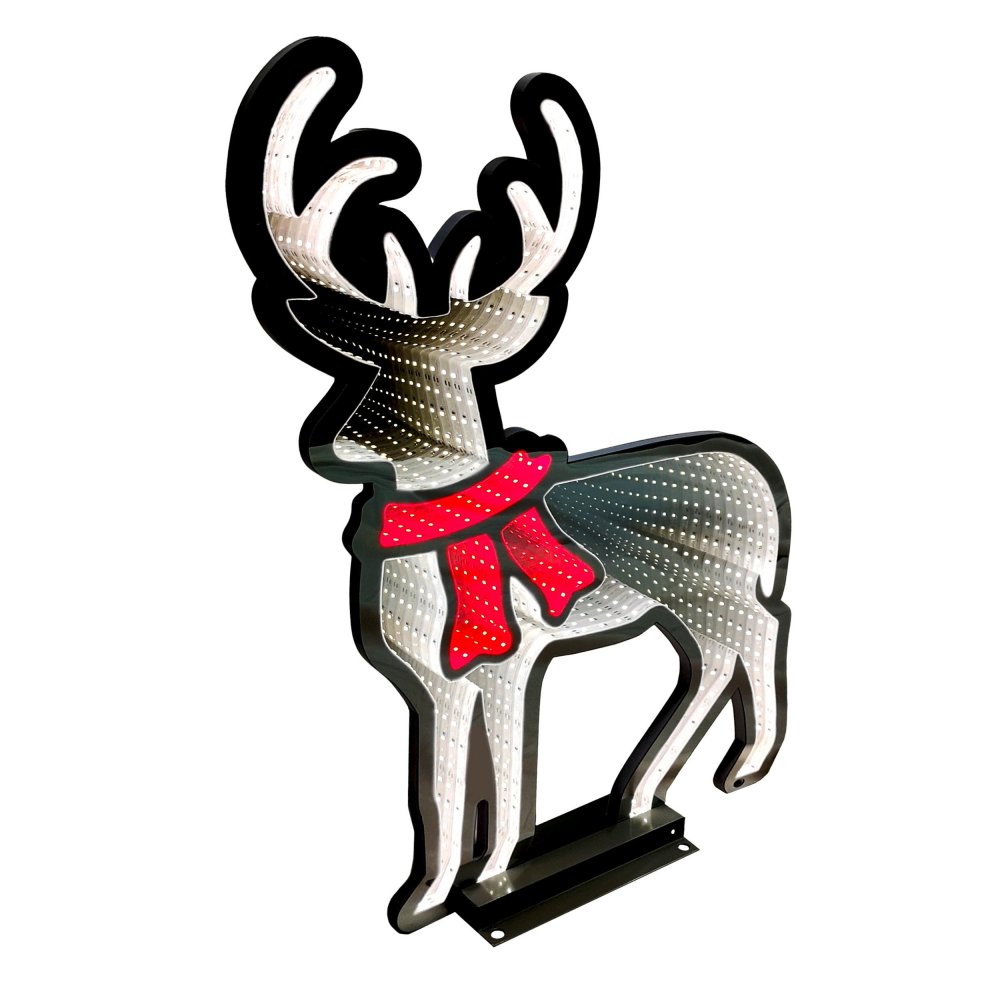 LED Reindeer Light 3D Christmas Decoration Holiday Window Silhouette (1)