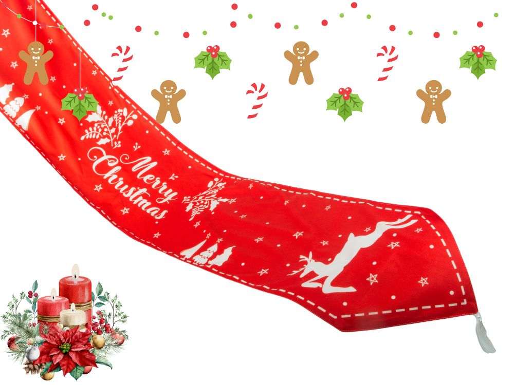 Christmas Table Runner, Tablecloth, 205x35 cm (4)