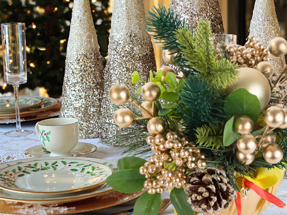 Christmas Table Centerpiece, Decoration (4)