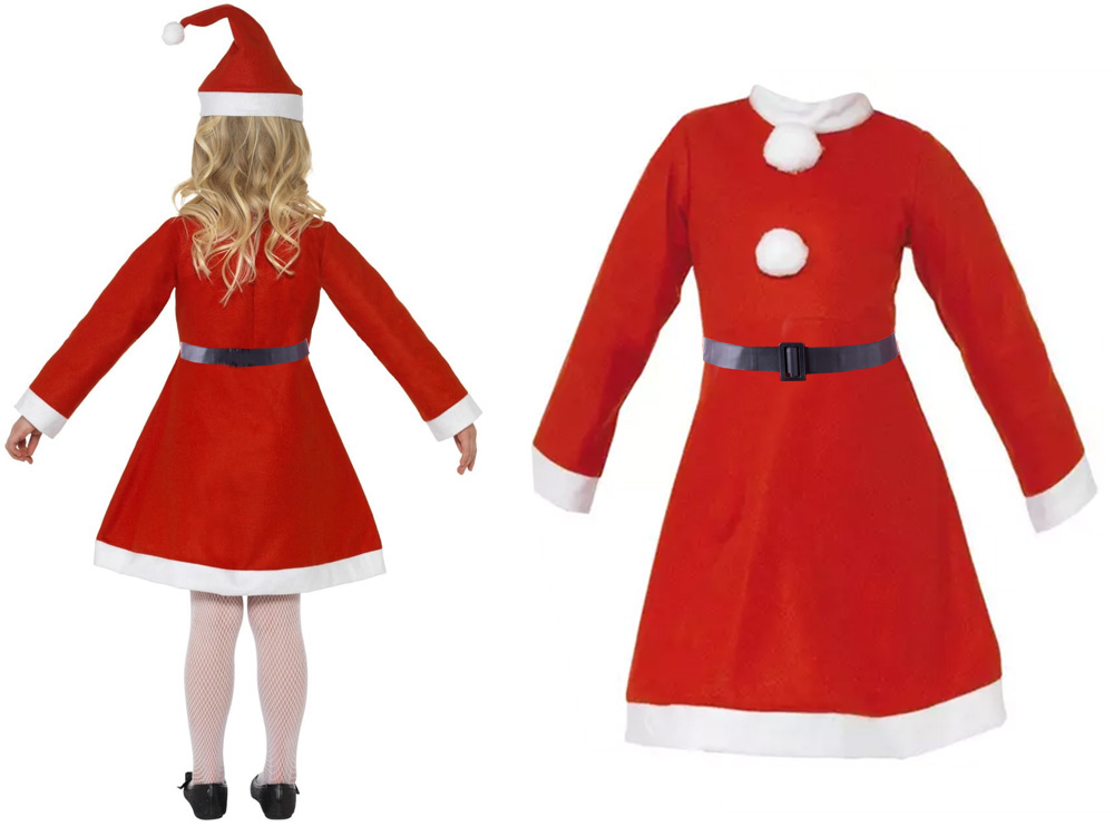 Santa Claus costume for girl hat (3)