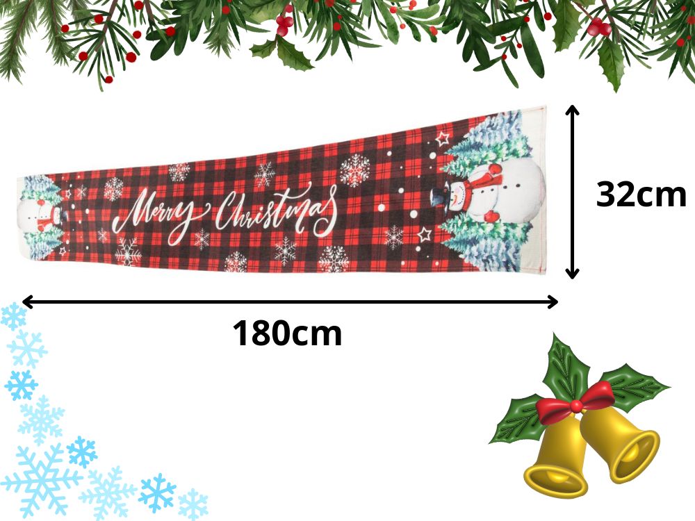 Christmas Table Runner, Tablecloth, 180x32 cm (7)