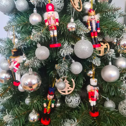 Glass New Year Christmas Tree Decorations Nutcracker, 5 pcs. (3)