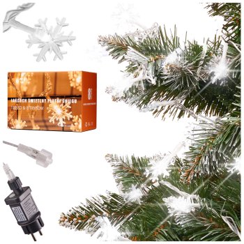 Christmas Fairy Lights Snowflakes 100 LED, 10 m, Cold White