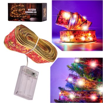 Christmas Tree Lights Decorative LED Strip Ribbon 10m 100LED, Multicolor