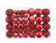 Set of Christmas Tree Decoration Balls 100 pcs, red