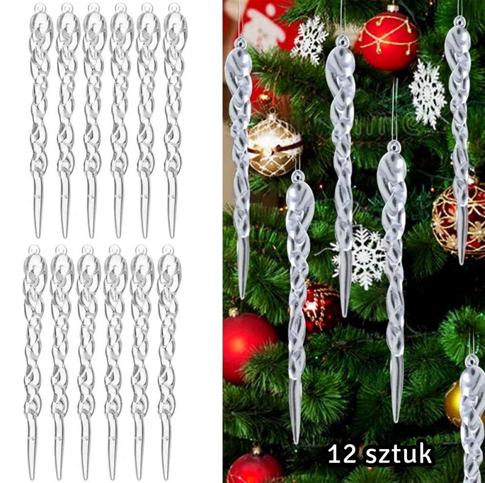 Christmas Tree Icicles Pendants, 12pcs (0)