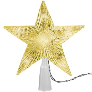 LED Christmas Star Tree Topper Ruhhy 24853, Warm White