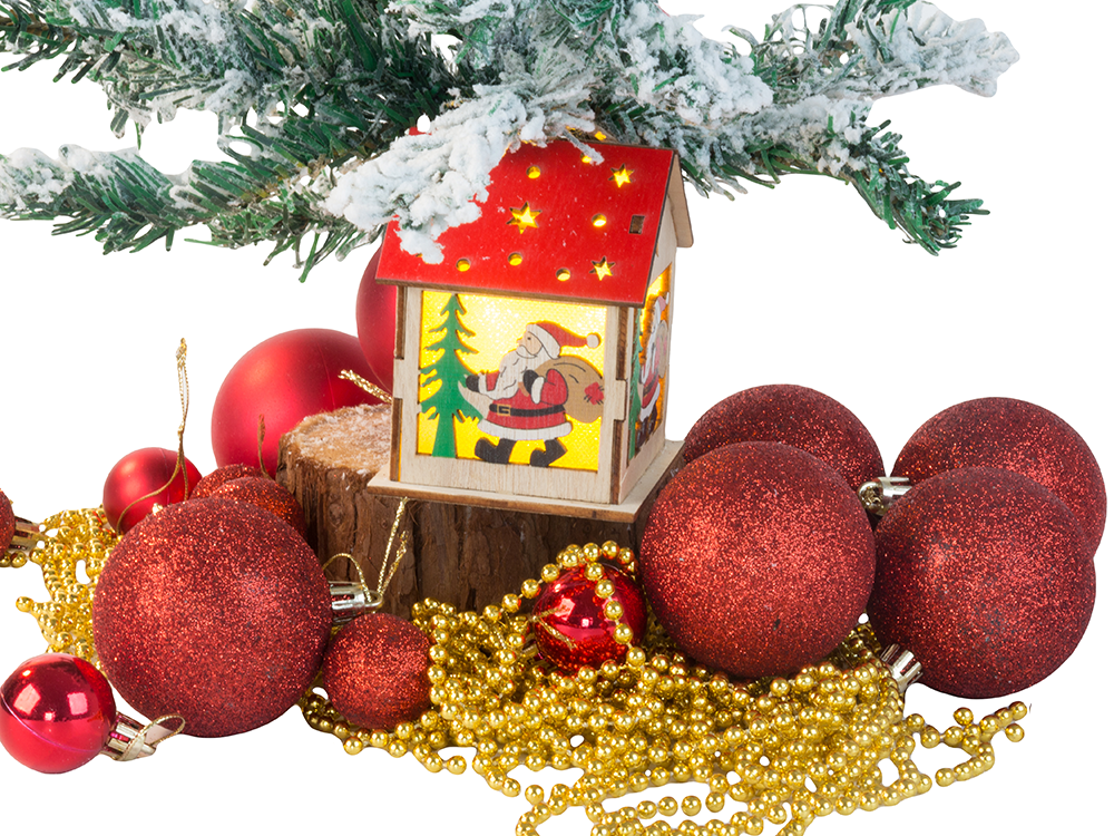 Wooden Lantern, Christmas Tree Decoration (3)