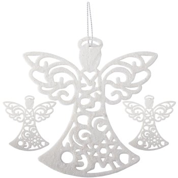 Christmas Tree Decorations Decor Angel Pendants, 3 pcs.