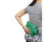 Rubber Hot Water Bottle, Heating Pad, Warmer, Water-Filled Bag 2L, Green