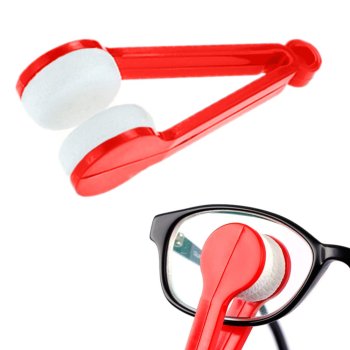 Portable Keychain Eyeglass Lens Cleaner Soft Microfiber Sponge for Sun Glasses Spectacles Cleaning