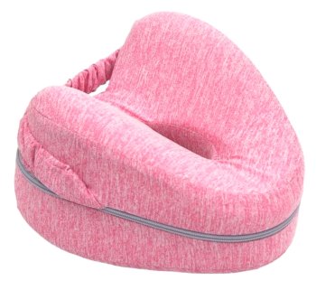 Anatomical Orthopedic Knee Leg Cushion Pillow with Memory Foam, Pink