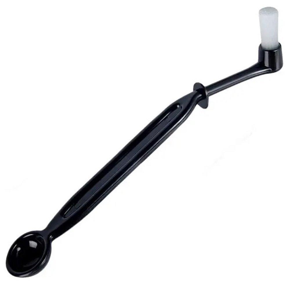 Coffee machine cleaning brush set with latte art spoon (1)
