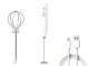Rechargeable Milk Frother, Handheld Electric Whisk for Coffee, white