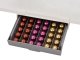 Hanging nespresso coffee capsule organizer 30 capsules pull-out top
