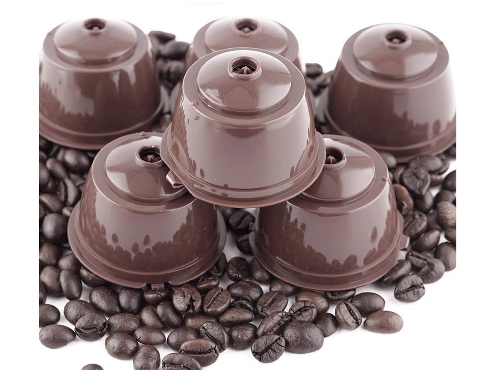 Reusable Refillable Coffee Capsules Pods for Dolce Gusto Coffee Machines, Set of 5 (6)