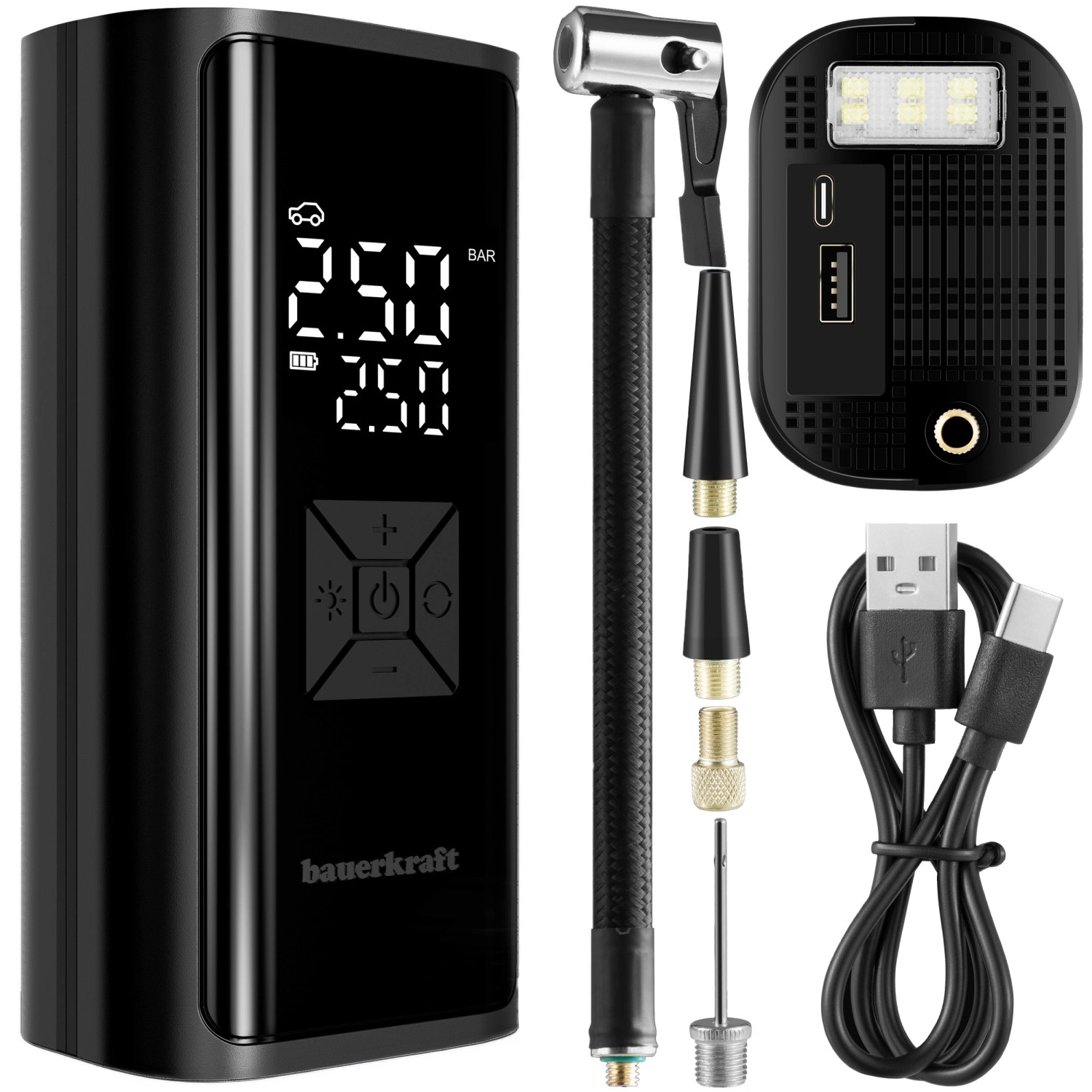 Portable Air Compressor Electric Tire Inflator 150 PSI 6000mAh