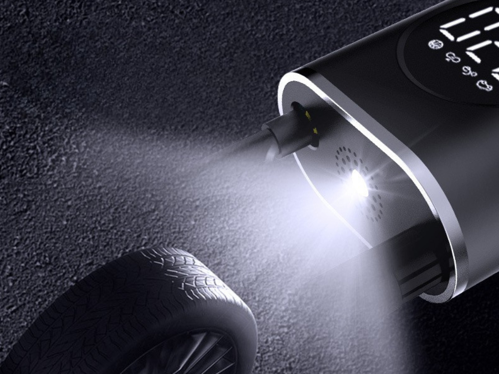 Portable Air Compressor Cordless Tire Inflator for Car & Bike 10 Bar LCD (2)