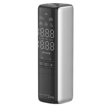 Portable Air Compressor Proove Pump Assistant Lite Tire Inflator, silver