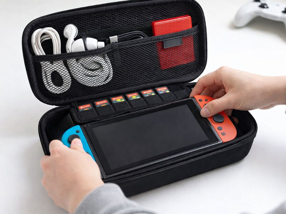 Protective Case for Nintendo Switch 2 Travel Bag with Handle, Black (3)