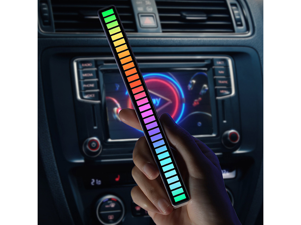 LED Sound RGB Equalizer Translator 18 Modes, Black (3)