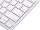 Wireless Bluetooth Keyboard for PC, iPad, Mac, Slim Low Profile, White