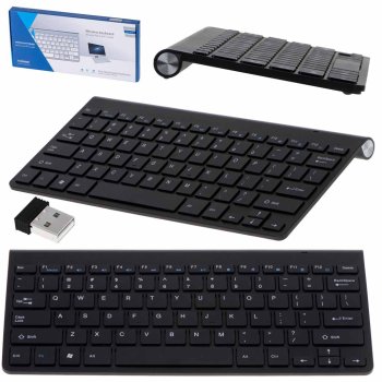 Wireless Bluetooth keyboard for Smart TV and PC, black