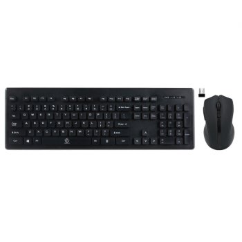 Rebeltec MILLENIUM Wireless Keyboard and Mouse Combo Set, Black