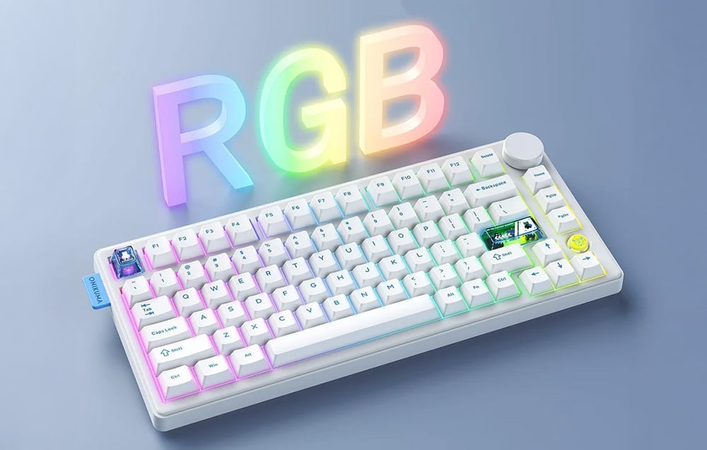 Wireless Mechanical Keyboard ONIKUMA MT706 White QWERTY (3)