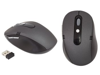 USB Bezvadu Datorpele, Melna | Wireless mouse