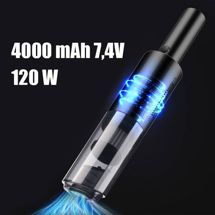 Wireless Cordless Home Office Car Vacuum Cleaner with Nozzles, 120W (1)