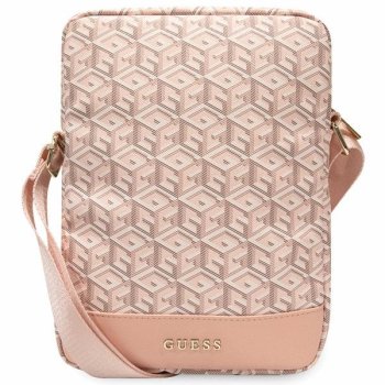Guess Laptop Backpack Bag Rucksack, 10'', Pink Gcube Stripe