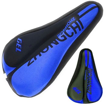 Bicycle Silicone Seat Saddle 3D Cover Profiled, Blue