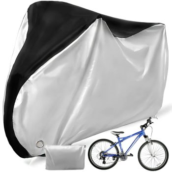 Waterproof Protective Bike and Motorcycle Cover 200×110 cm, Silver-Black