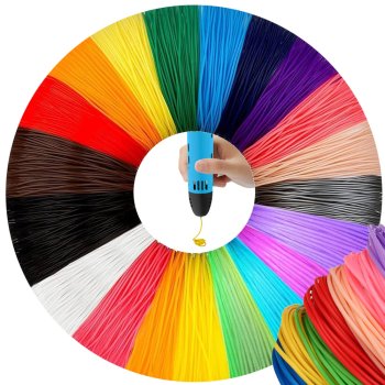 3D Pen Filament Refills PLA 1.75mm 400m Mega Pack, 20 Colors