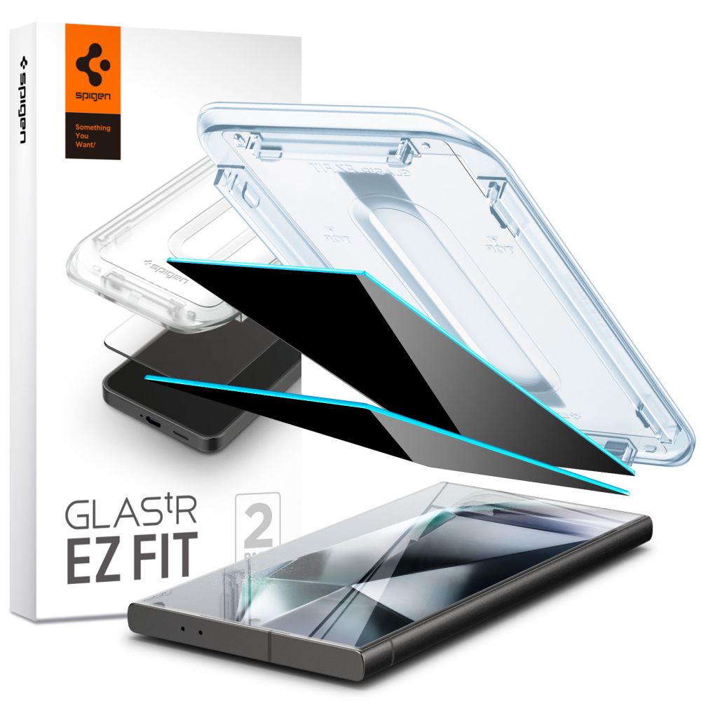 Samsung Galaxy S24 Ultra (SM-S928) Spigen Glas.tr ”ez Fit” Privacy Tempered Glass 2-Pack