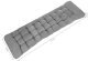 Garden Chaise Lounger Quilted Pillow Folding Chair Cushion, Gray