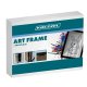 Front-Opening Kids Art Frame for A4 Drawings Kruzzel 25419, Black