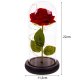 Luminous LED Rose in Glass Dome Eternal Flower Malatec 21619