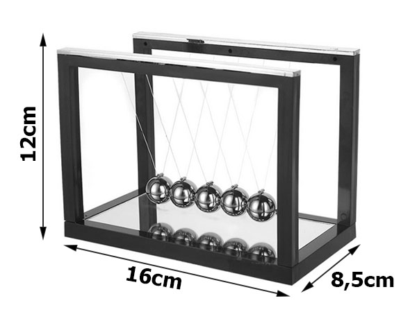 3D Metallic Newton's Cradle Pendulum for Home and Office (0)