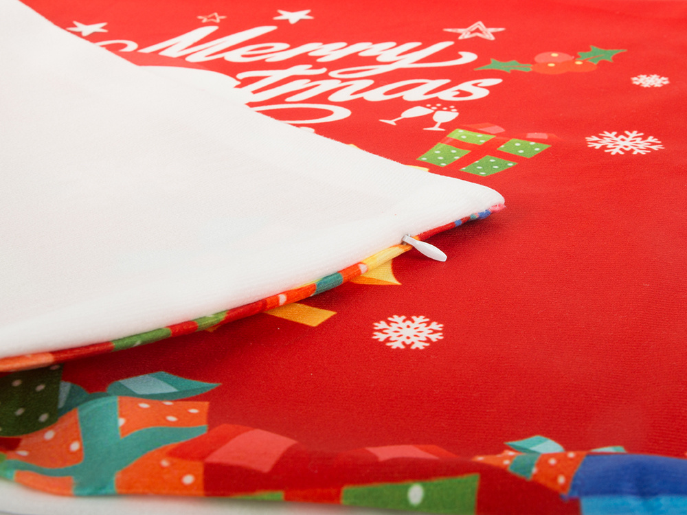 Santa Claus Christmas Pillow Cover 45x45 cm for Holiday Decor (3)