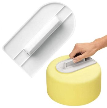 Cake Icing Smoothers Decorating Spatula, White, 14,5x8cm