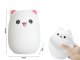 Kid\'s Silicone LED RGB Light Night Lamp, Cat