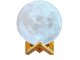 Decorative Night LED Lamp 3D Moon, 8 cm