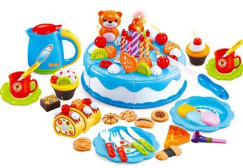 Children's Toy birthday Cake With Accessories, 80 pcs