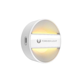 Motion Sensor LED Night Light Forever Light PURE FLC-20 ALMA PIR Rechargeable, White